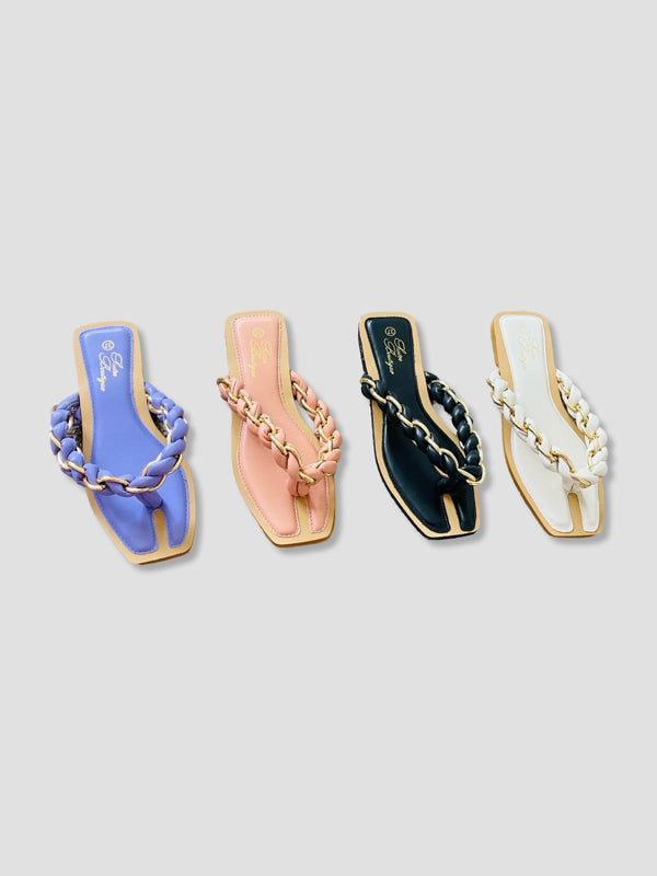 Braided Gold Chain Beach Thong